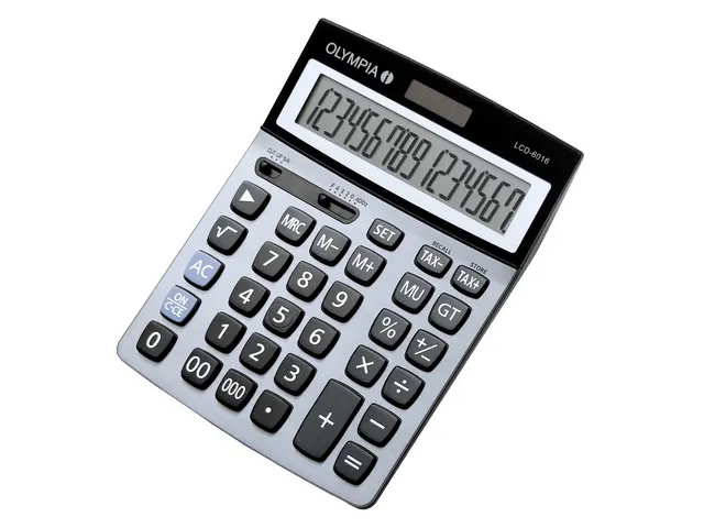 Lcd6016 Zakrekenmachine 4684 blauw 16-cijferig display