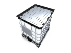 stelvlak,v. IBC-trechters,staal,verzinkt,B x D 1191x 981mm