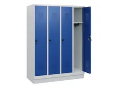 schoollocker,HxBxD 1630x1200x500mm,4vak,vak B 300mm,draaigrendel
