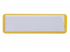 etikethouder,HxL 58x138mm,achterzijde zelfklevend,geel