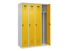 locker voor scheiding van kleding,HxBxD 1850x1200x500mm,4vak