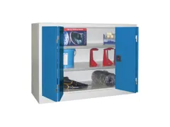 Vouwdeurkast 1000x1200x600mm 2legborden Verzinkt Ral7035 Front Ral5012