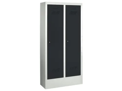 lockerkast v. kinderen,HxBxD 1300x530x300mm,2vak,RAL7035,front RAL7016
