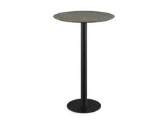 statafel,HxØ 730x700mm,rond,schotelvoet van staal