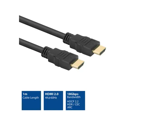 Kabel ACT HS v2.0 HDMI-A male - HDMI-A male (AWG30) 1 meter