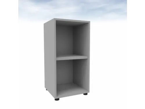 kantoorstelling HxBxD 860x430x450mm 2 OH 1xhouten vloer aluminium