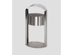 Afvalbak RVS 15 liter HxB 1200x580mm binnenbak verzinkt