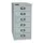 kantoor-ladekast HxBxD 590x278x380mm 6 laden romp lichtgrijs staal