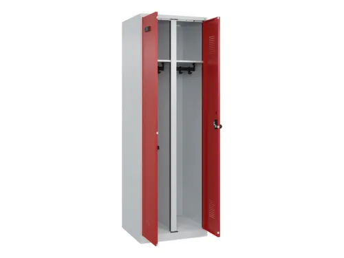 locker voor scheiding van kleding,HxBxD 1850x600x500mm,2vak