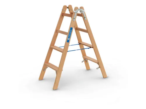 trapladder,beide zijden,2x4sporten,balk L 1,25m,2-dlg.,naaldhout