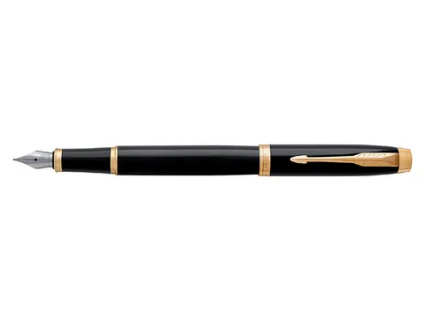 Vulpen Parker IM Black Lacquer GT Finish Medium Blauwe inkt