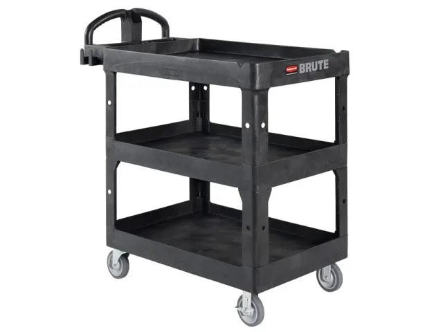 Chariot de service BRUTE HD à 3 plateaux Moyen