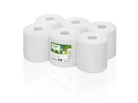 Satino Comfort Handdoekrol 316751 2-laags Hoogwit 20x35cm 6 Rol