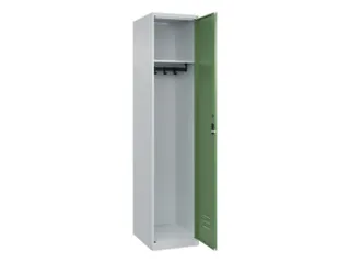 locker,HxBxD 1850x400x500mm,1vak,vak B 400mm,cil.-slot,staand op vloer - 1