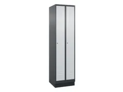 locker,HxBxD 1950x500x500mm,2vak,vak B 250mm,cil.-slot,sokkel