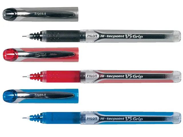 Rollerpen Pilot Hi-Tecpoint V5 Grip 0.5mm Fijne punt Blauw