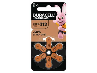 Batterij Duracell Hearing DA312 Ø7,9mm 180mAh 6 stuks - 3
