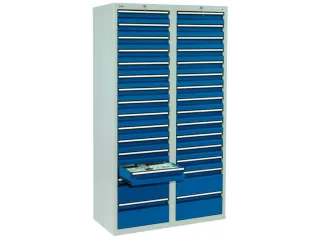 ladekast HxBxD 1800x1000x500mm 30laden vergrendeling RAL7035 RAL5010 - 2