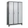 locker,HxBxD 1950x1200x500mm,3vak,vak B 400mm,draaigrendel,voeten