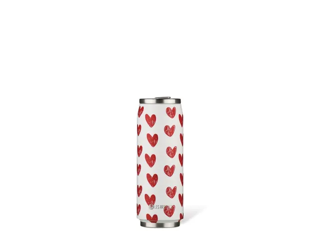 Thermosbeker Les Artistes Paris blik 500ml Heart met rietje