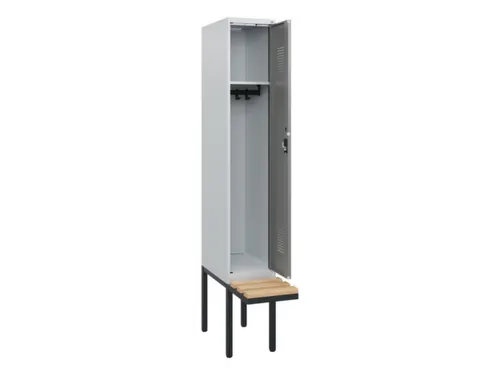 locker met bank,HxBxD 1950x300x815mm,1vak,vak B 300mm,cilinderslot