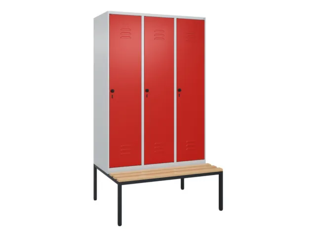 locker voor scheiding van kleding,HxBxD 2120x1200x815mm,3vak