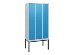 locker,HxBxD 1950x900x500mm,3vak,vak B 300mm,cil.-slot,voetonderstel