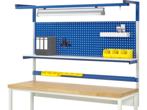 opbouwelement,v. werkbank,HxBxD 1380x2000x350mm,draagverm. 100kg,staal