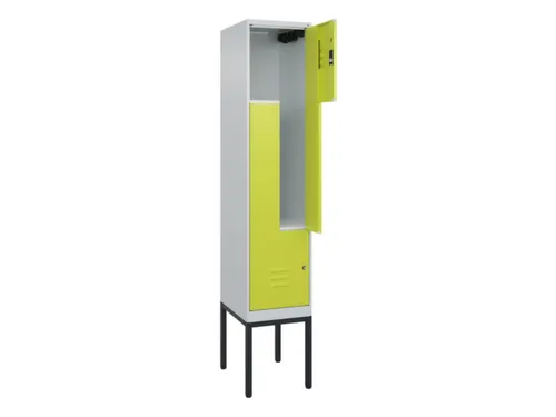 Z-garderobekast,HxBxD 2120x400x500mm,vak B 200/400mm,cil.-slot