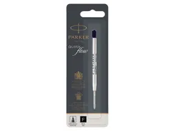 Balpenvulling Parker Quinkflow fijn zwart blister à 1 stuk