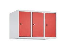 opzetkast,v. locker,3vak.,vak B 250mm,HxBxD 500x750x500mm,vleugeldeur