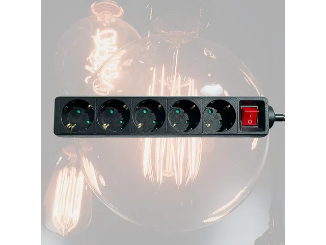 Stekkerdoos BRASQ 4 voudig 1.4 meter zwart