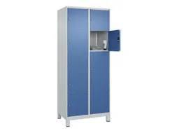 lockerkast,HxBxD 1950x800x500mm,2x5vakken,vak B 400mm,cil.-slot,voeten