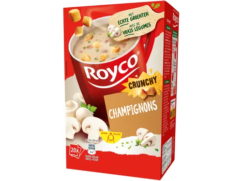 Soep Royco crunchy champignons 20 zakjes