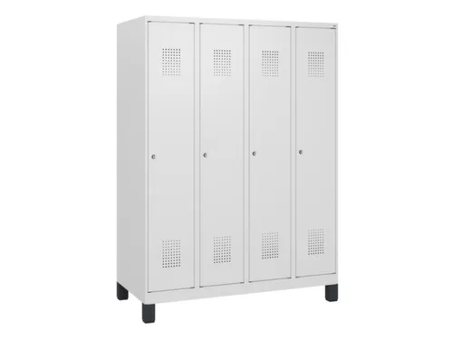 schoollocker,HxBxD 1630x1200x500mm,4vak,vak B 300mm,cil.-slot,voeten