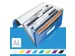 Sorteermap Leitz WOW A4 PP 6 vaks blauw