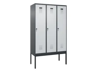 locker,HxBxD 2120x1200x500mm,3vak,vak B 400mm,draaigrendel - 2