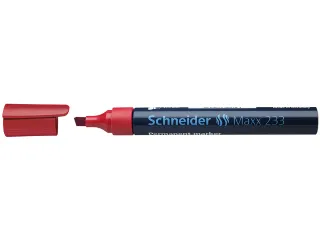 Marker Schneider Maxx 233 permanent beitelpunt rood - 2