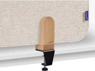 OUTLET Elements Bureauscherm akoestisch 60x160cm Beige klemmen - 3