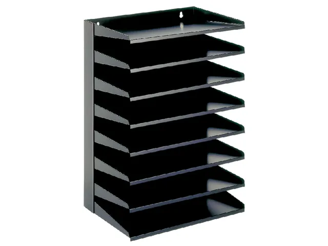 Sorteerrek Vepa Bins 8 delig zwart