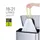 Afvalzak EKO MDPE type D met trekband 55x55cm 18-21 Liter wit