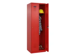 locker,HxBxD 1850x600x500mm,2vak,vak B 300mm,cil.-slot,staand op vloer