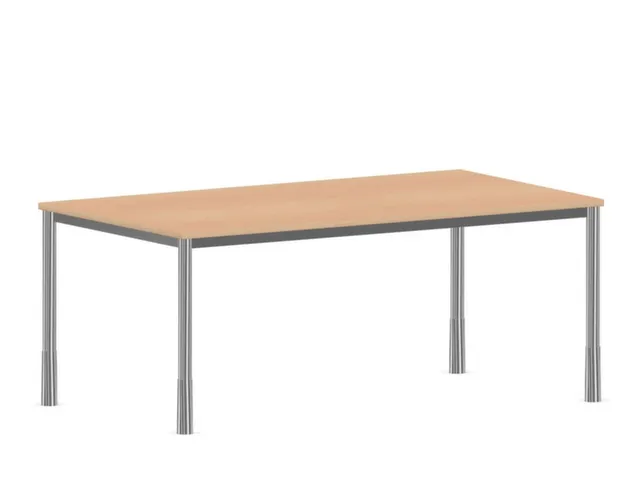 In hoogte verstelbaar bureau,HxBxD 720-840x1800x1000mm,NE-esdoorn