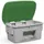 strooigoedbak,200l,HxBxD 665x975x705mm,PE,grijs,deksel groen
