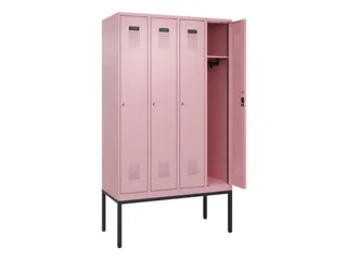 locker,HxBxD 2120x1200x500mm,4vak,vak B 300mm,cil.-slot,voetonderstel - 1