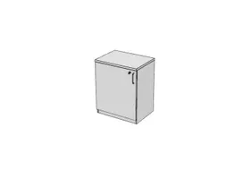 kantoorkast,HxBxD 720x600x445mm,Bl-wit