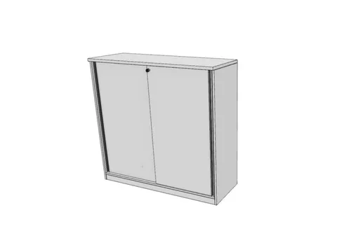 schuifdeurkast,HxBxD 1155x1200x445mm,Bl-wit