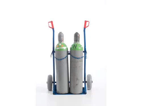 Flessenkar Draagvermogen 100Kg 2X20L-Fles Luchtbanden Ral5010 staal