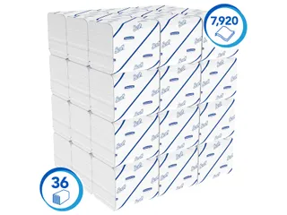 Toiletpapier Scott Control gevouwen 2-laags 36x220vel wit 8509 - 2