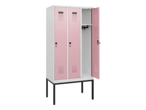 schoollocker,HxBxD 1950x900x500mm,3vak,vak B 300mm,draaigrendel